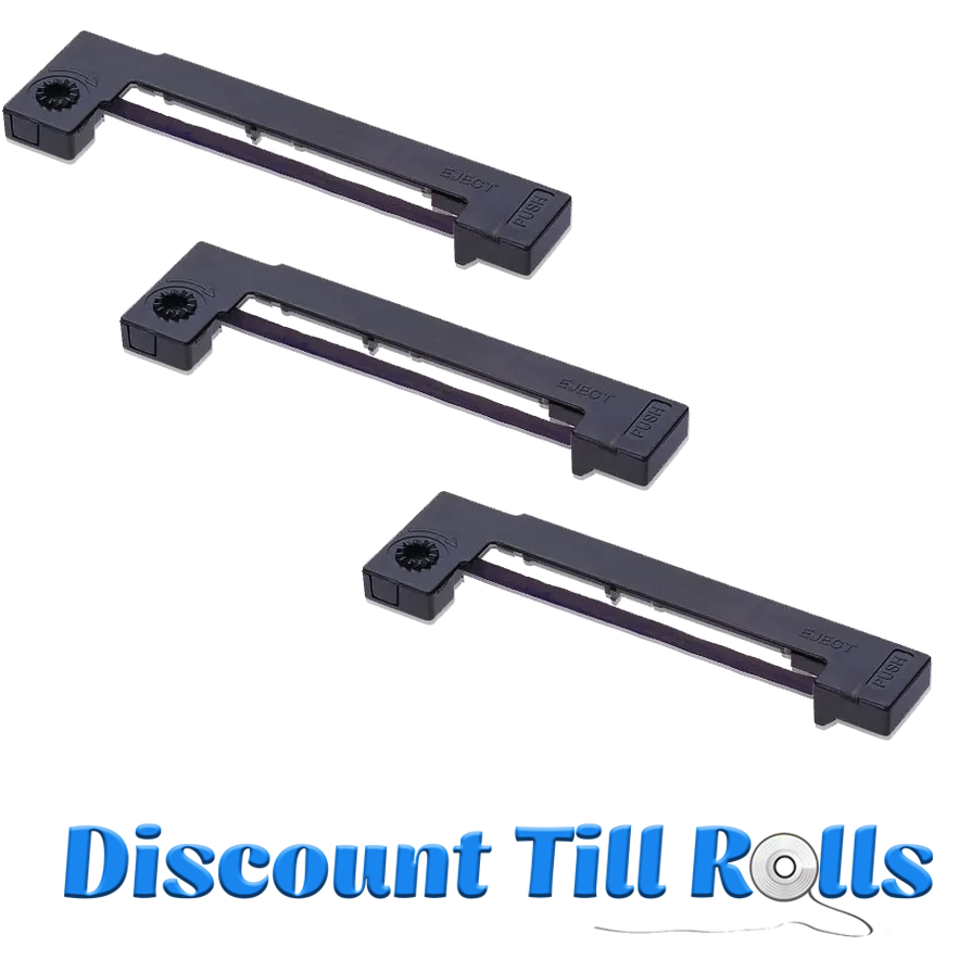 Epson ERC09 / ERC22 Black Ink Ribbon Cassette - Pack of 3