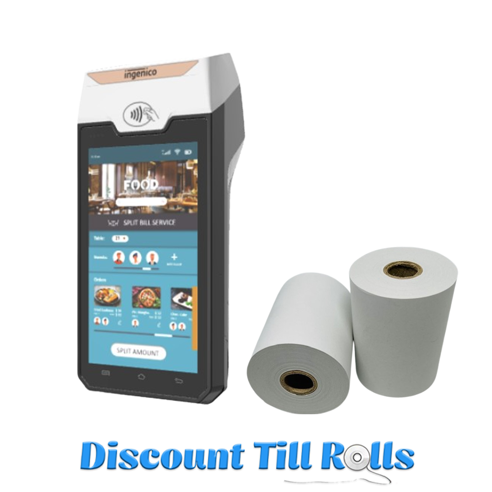 Ingenico Axium DX4000 Thermal Receipt Paper Rolls Credit Card Machine PDQ Till Rolls