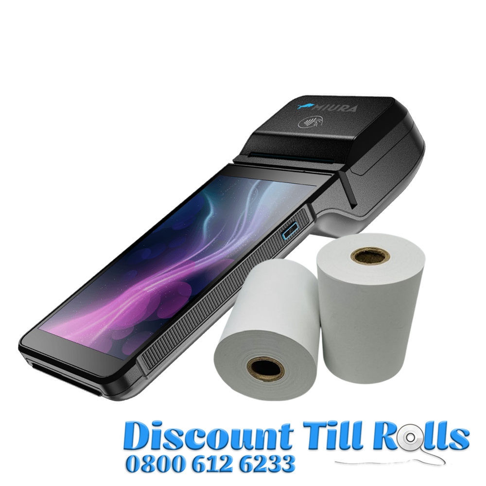 Miura Pay Thermal Receipt Paper Rolls Credit Card Machine PDQ Till Rolls