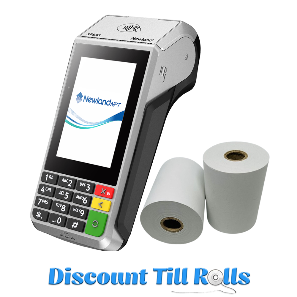 Newland SP880 Thermal Receipt Paper Rolls Credit Card Machine PDQ Till Rolls