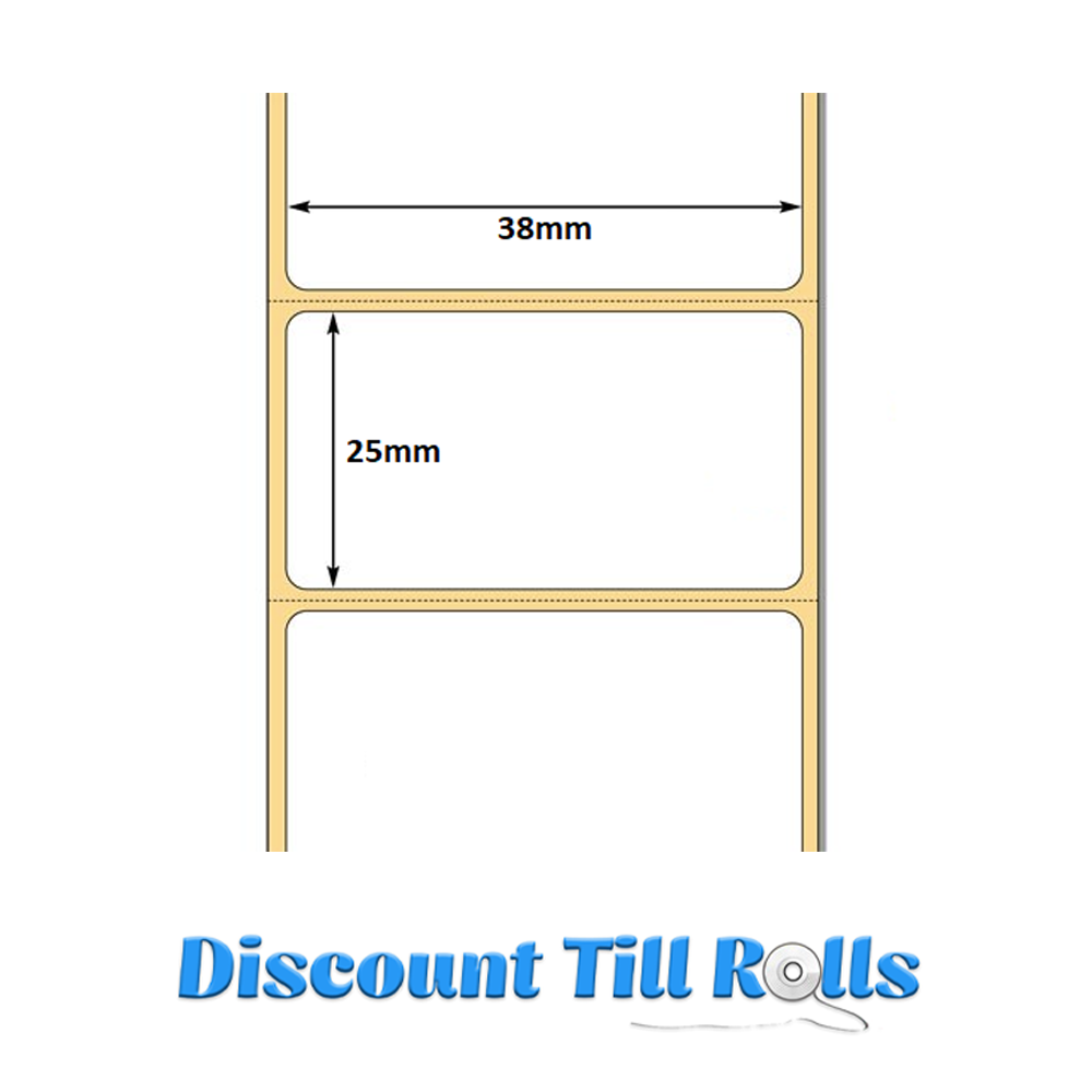 38mm x 25mm Direct Thermal Labels