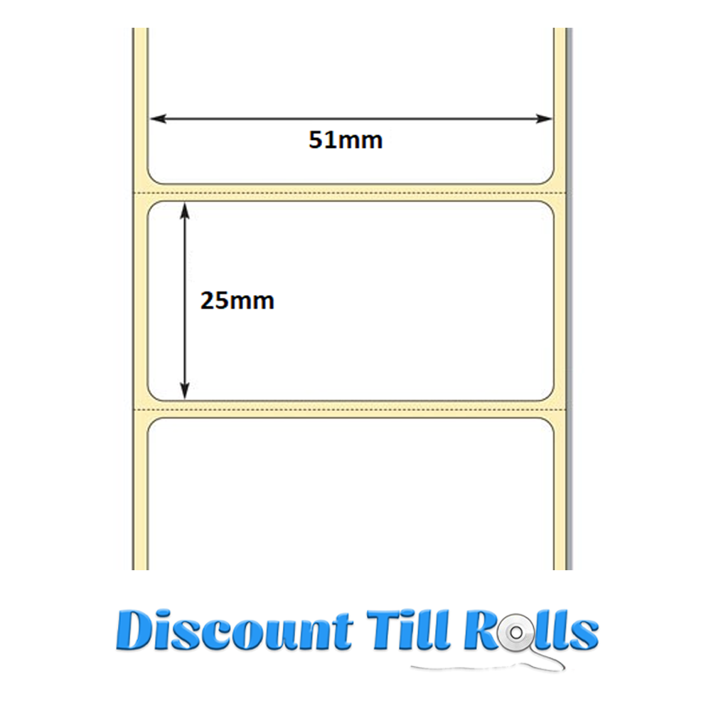 51mm x 25mm Direct Thermal Labels