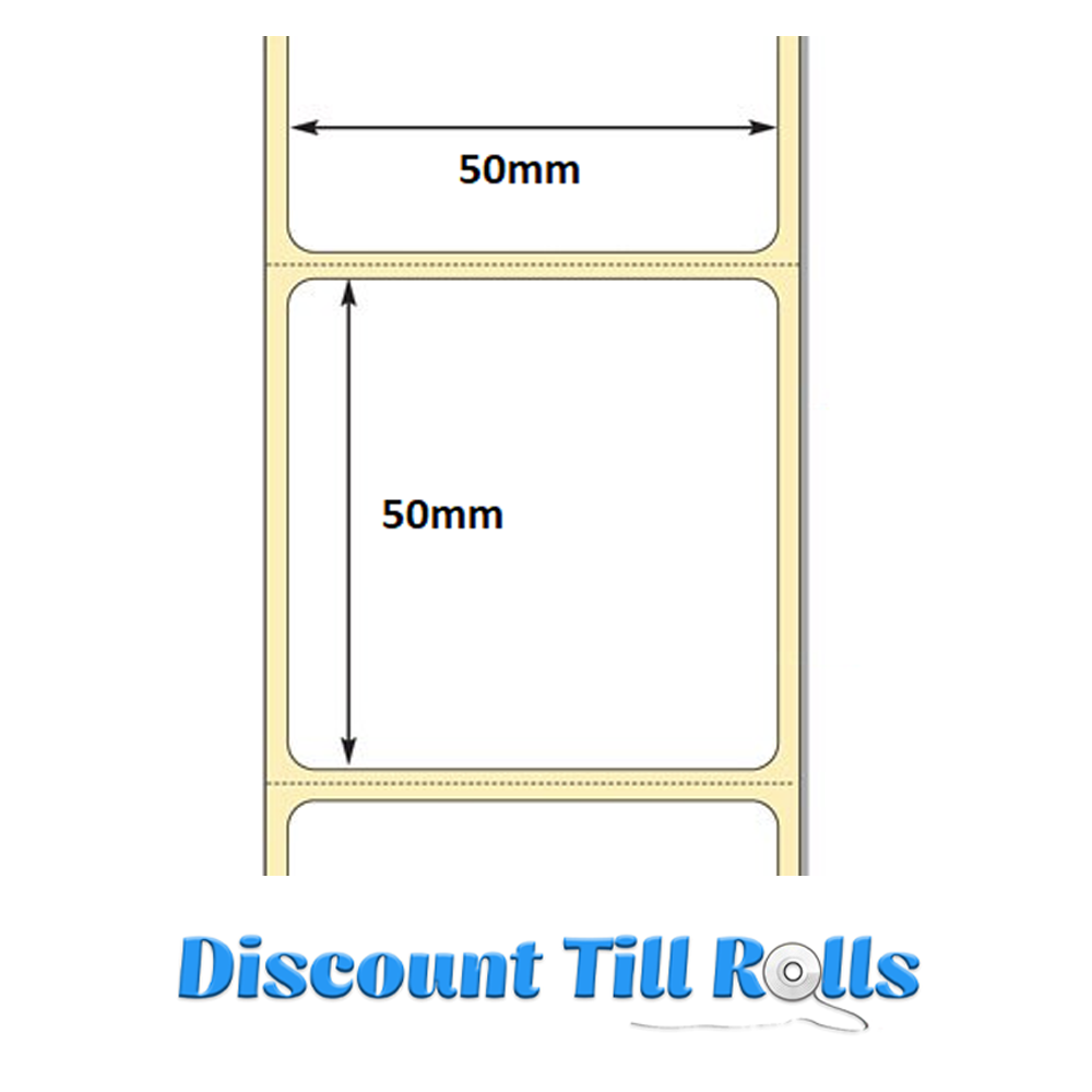 50mm x 50mm Direct Thermal Labels