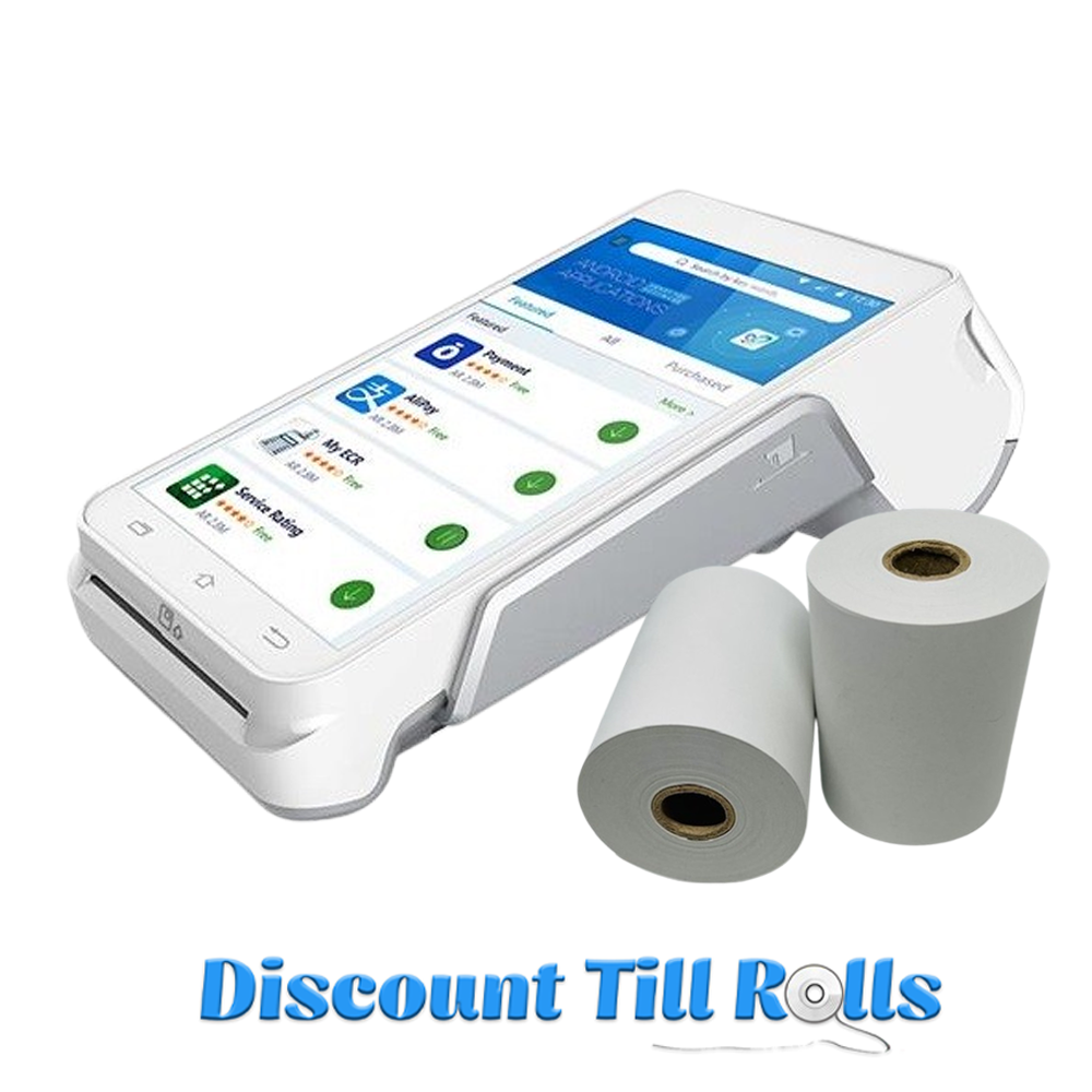 Pax A910 Thermal Receipt Paper Rolls Credit Card Machine PDQ Till Rolls