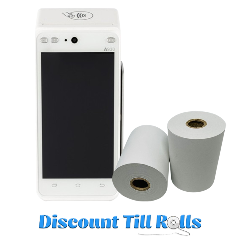 Pax A930 Thermal Receipt Paper Rolls Credit Card Machine PDQ Till Rolls