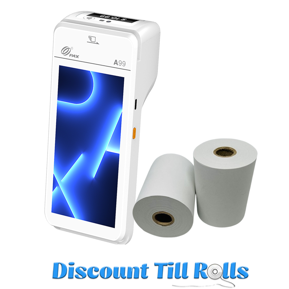 Pax A99 Thermal Receipt Paper Rolls Credit Card Machine PDQ Till Rolls