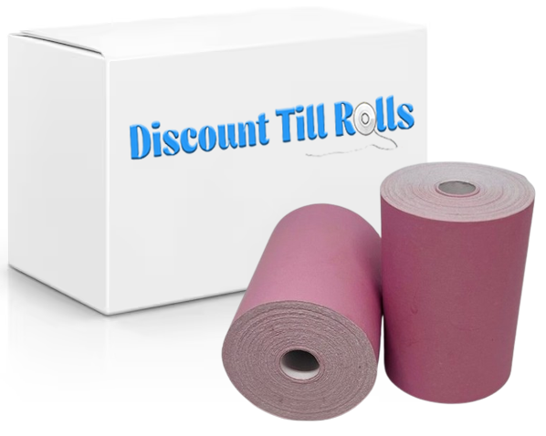 57mm x 40mm Pink Thermal Receipt Paper Credit Card Machine PDQ Rolls