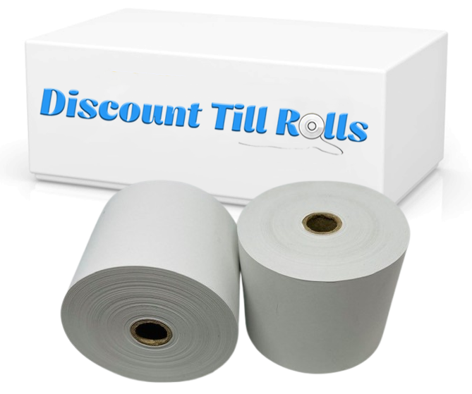 57mm x 70mm x 12.7mm Core Thermal Receipt Paper Till Rolls