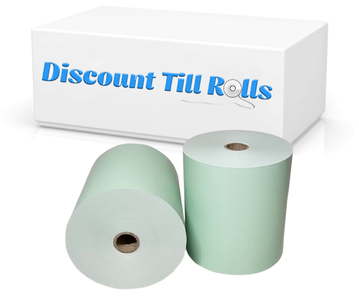 80mm x 80mm Green Thermal Receipt Paper Till Rolls