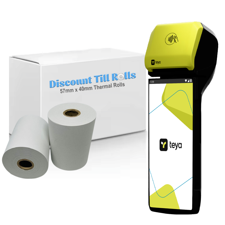 Teya Pro Thermal Card Machine Rolls – Discount Till Rolls