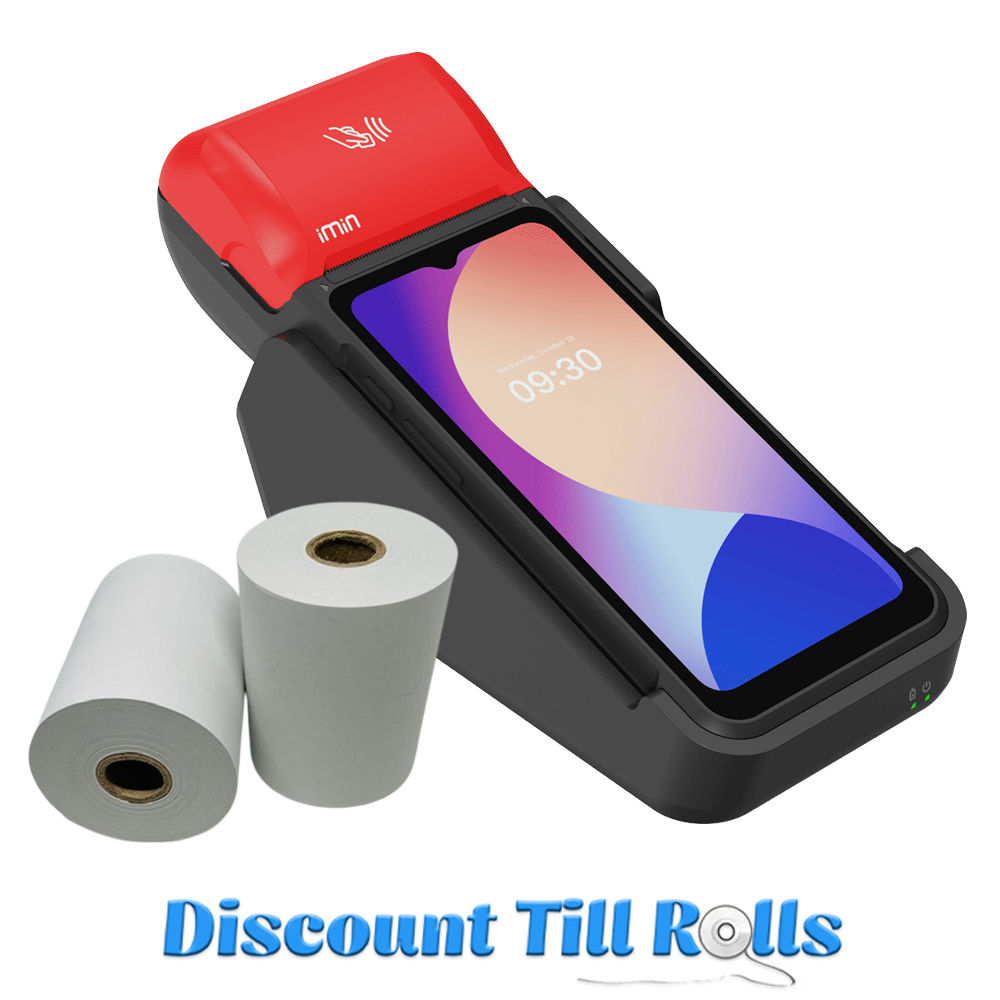 iMin Swift 2 Thermal Receipt Paper Rolls Credit Card Machine PDQ Till Rolls