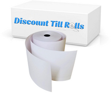 76mm x 76mm 2 Ply Kitchen Printer Receipt Paper Till Rolls White/White