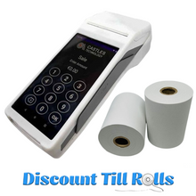 Castles S1F2 Thermal Receipt Paper Rolls Credit Card Machine PDQ Till Rolls