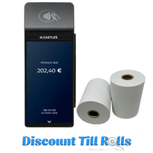 Castles S1F3 Thermal Receipt Paper Rolls Credit Card Machine PDQ Till Rolls