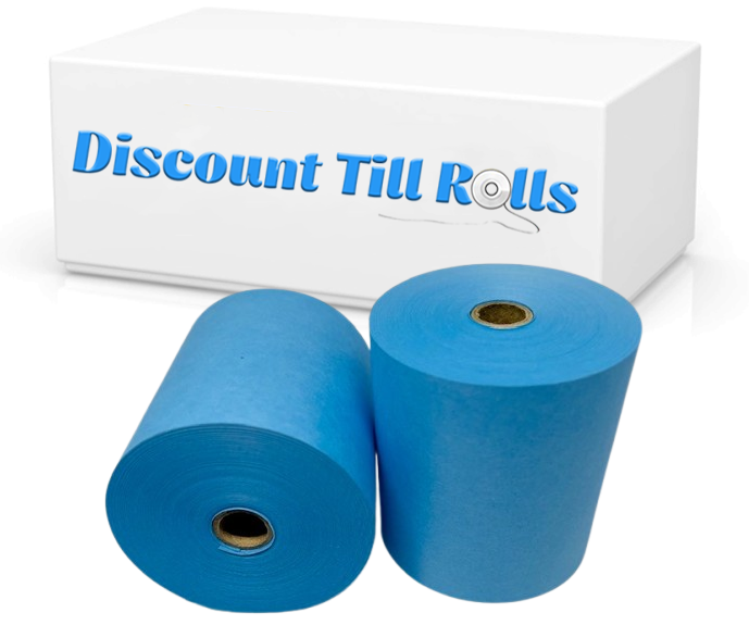 Dry Steam Laundry Rolls Dry Cleaning Laundry Rolls Wet Strength Laundry Tape Receipt Rolls Blue 76mm x 76mm