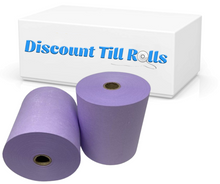Dry Steam Laundry Rolls Dry Cleaning Laundry Rolls Wet Strength Laundry Tape Receipt Rolls Purple/Lilac/Mauve 76mm x 76mm