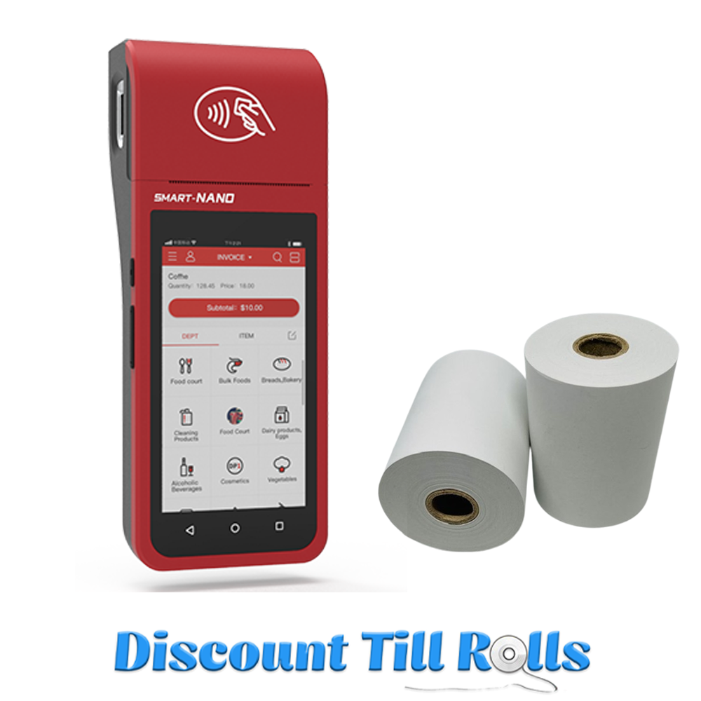 Datamega Smart NANO Thermal Receipt Paper Rolls Credit Card Machine PDQ Till Rolls