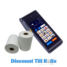 Datecs Bluecash 50 Thermal Receipt Paper Rolls Credit Card Machine PDQ Till Rolls