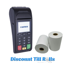Datecs Bluepad 5000 v2 Thermal Receipt Paper Rolls Credit Card Machine PDQ Till Rolls
