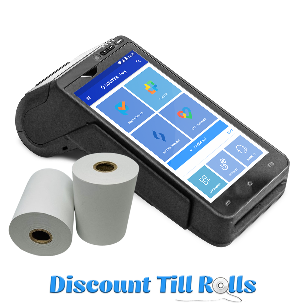 Ingenico APOS A8 Thermal Receipt Paper Rolls Credit Card Machine PDQ Till Rolls