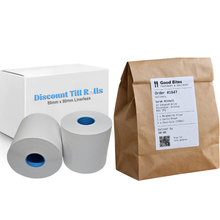 80mm x 52 Meters Linerless Label Rolls