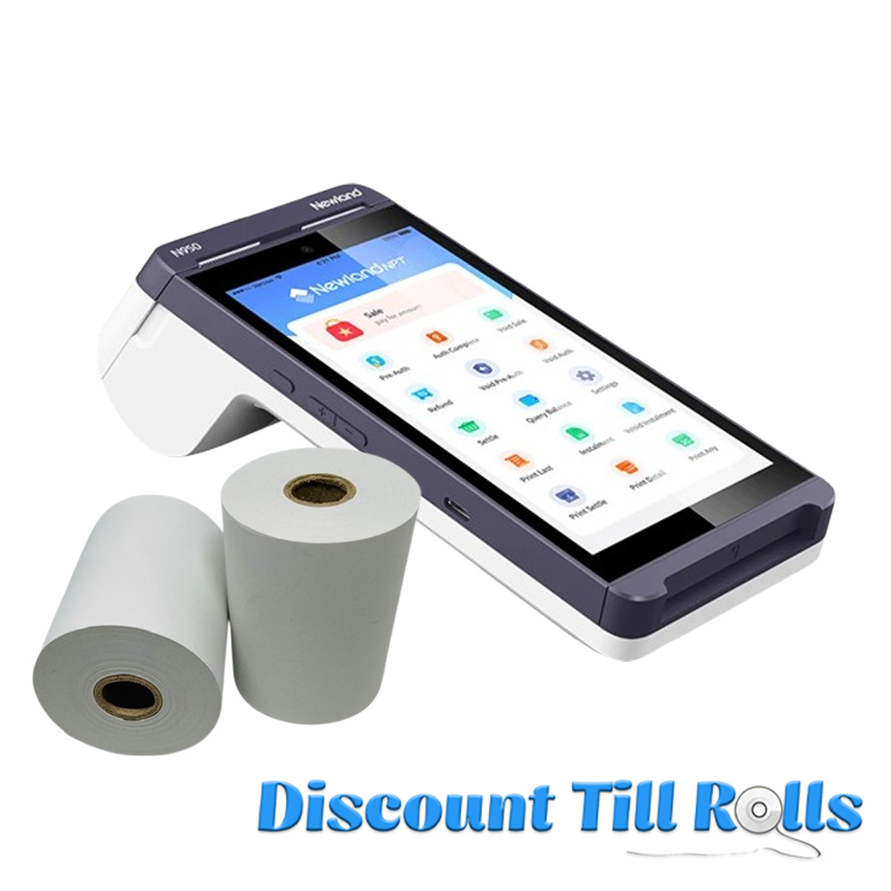 Newland N950 Thermal Receipt Paper Rolls Credit Card Machine PDQ Till Rolls