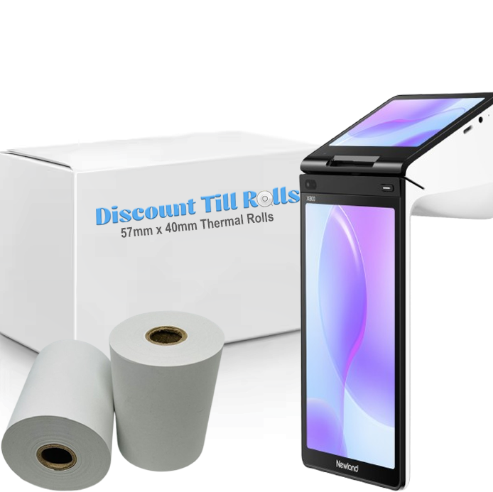 Poynt Newland X800 Credit Card Machine / PDQ Rolls – Discount Till Rolls