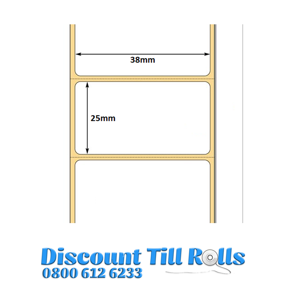 38mm x 25mm Direct Thermal Labels