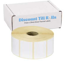 51mm x 25mm Direct Thermal  Barcode Labels