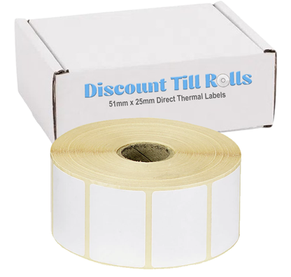 51mm x 25mm Direct Thermal  Barcode Labels