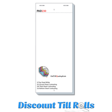 Pad230Q 4 Ply Restaurant Waiter/Waitress Order Pads