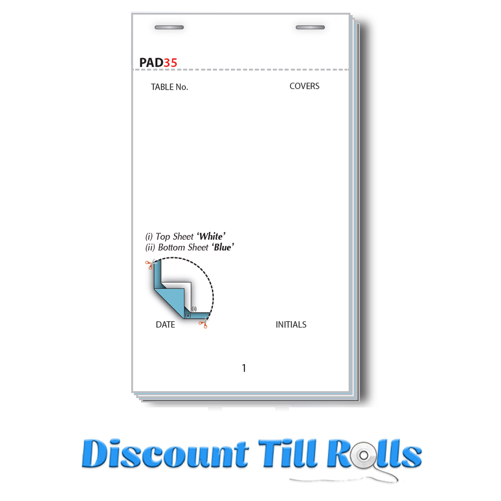 Pad35 Restaurant Waiter/Waitress Order Pads