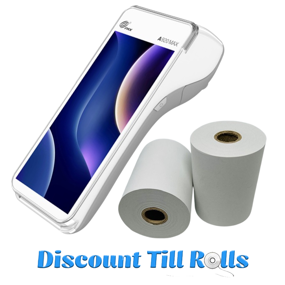 Pax A920 Max Thermal Receipt Paper Rolls Credit Card Machine PDQ Till Rolls