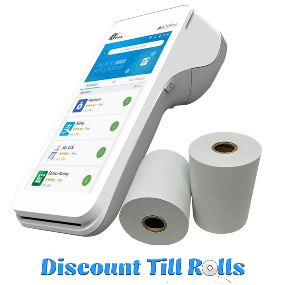 Pax A920 Pro Thermal Receipt Paper Rolls Credit Card Machine PDQ Till Rolls
