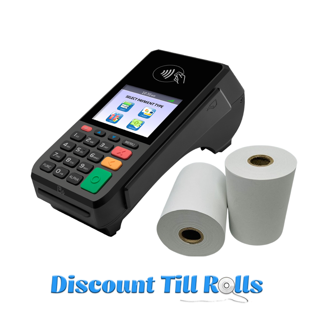 Pax Q92 Thermal Receipt Paper Rolls Credit Card Machine PDQ Till Rolls