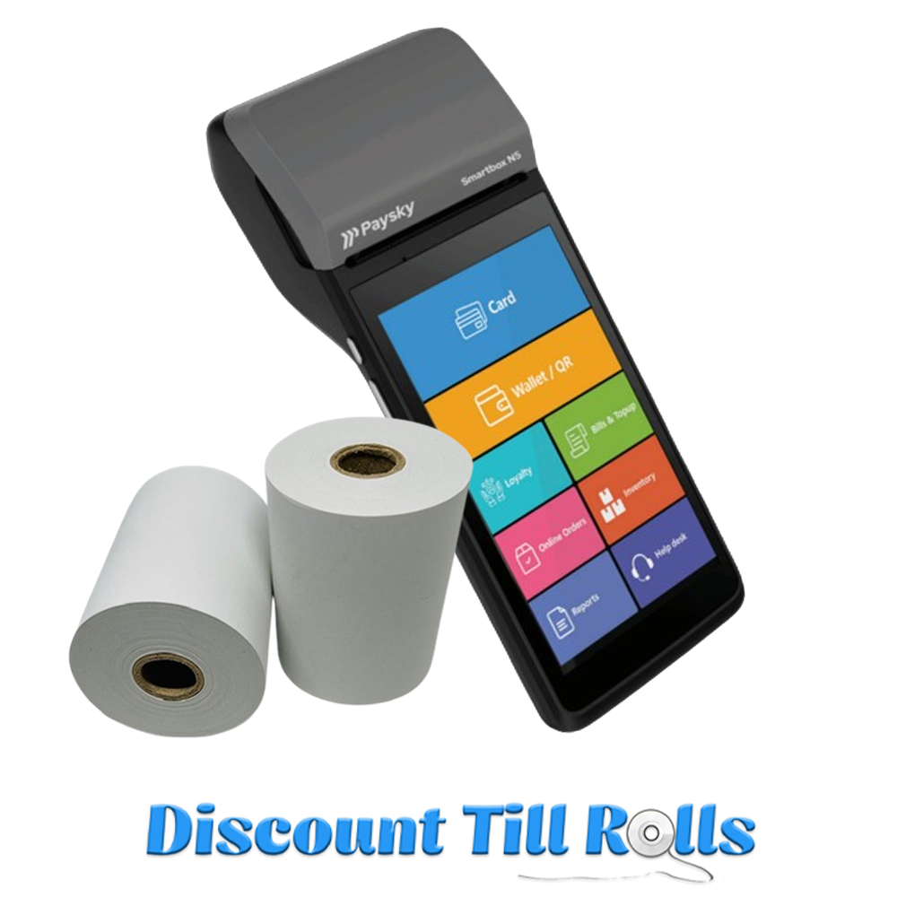 Paysky Payox N5 Thermal Receipt Paper Rolls Credit Card Machine PDQ Till Rolls