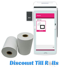 Payzone Plus Thermal Receipt Paper Rolls Credit Card Machine PDQ Till Rolls