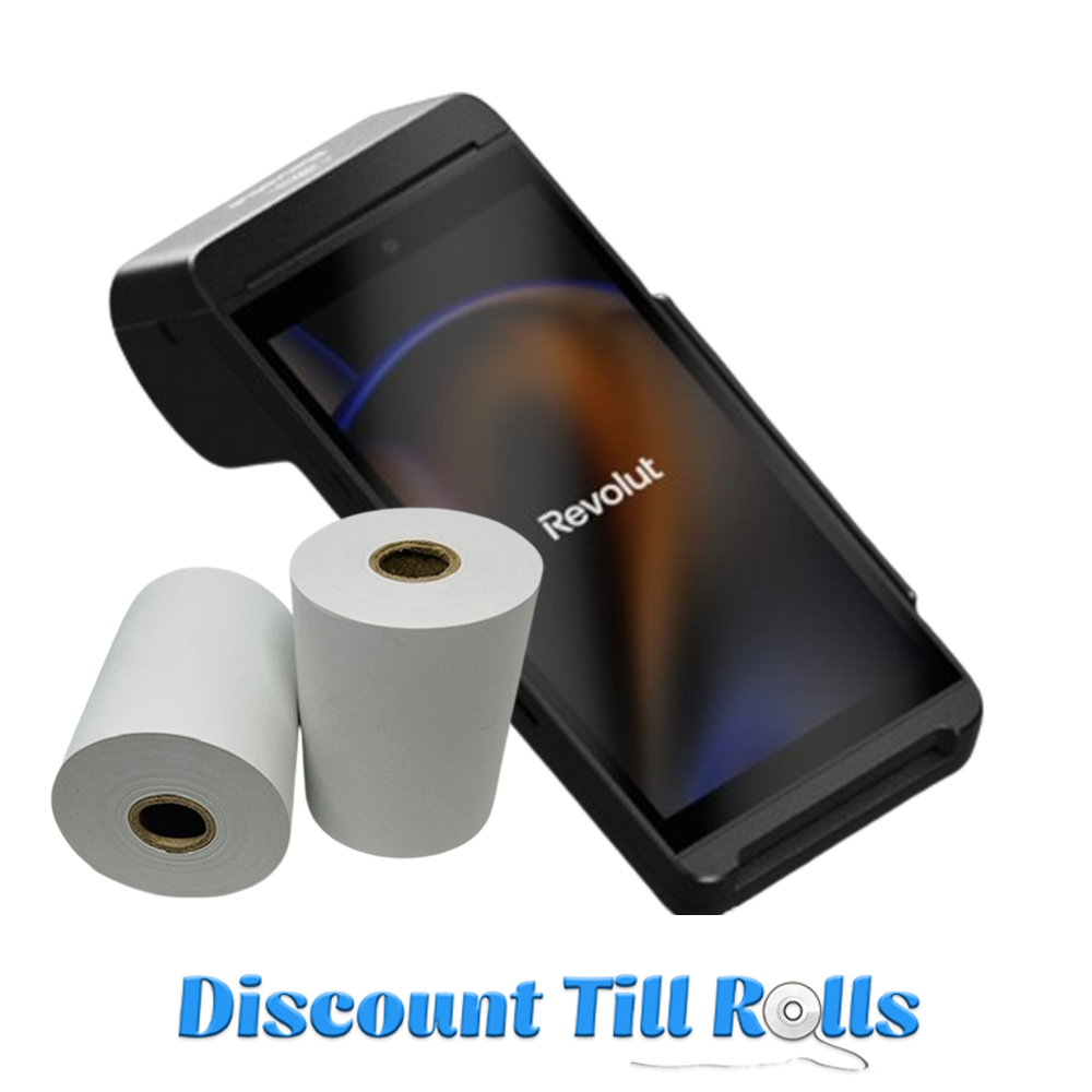 Revolut Terminal Ingenico Axium DX8000 Thermal Receipt Paper Rolls Credit Card Machine PDQ Till Rolls