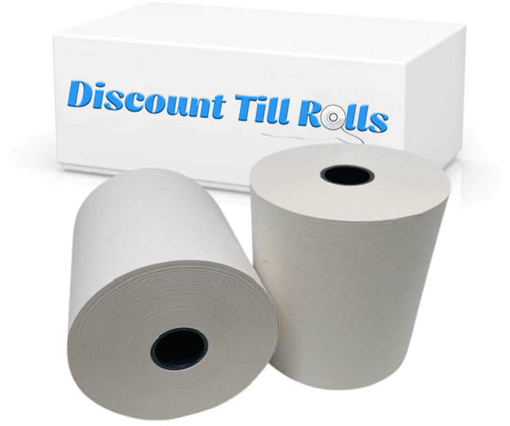 76mm x 76mm Single Ply Kitchen Printer Receipt Paper Till Rolls