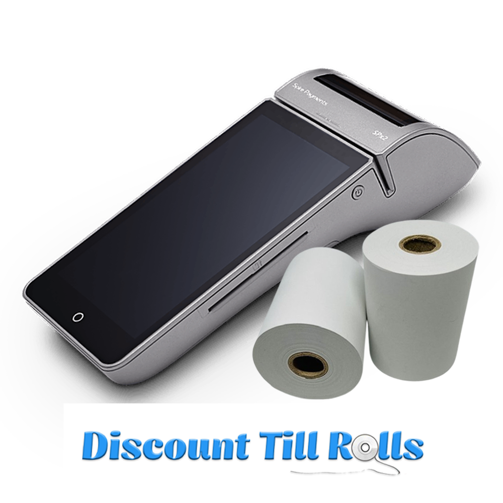 Spire SPx2 Thermal Receipt Paper Rolls Credit Card Machine PDQ Till Rolls