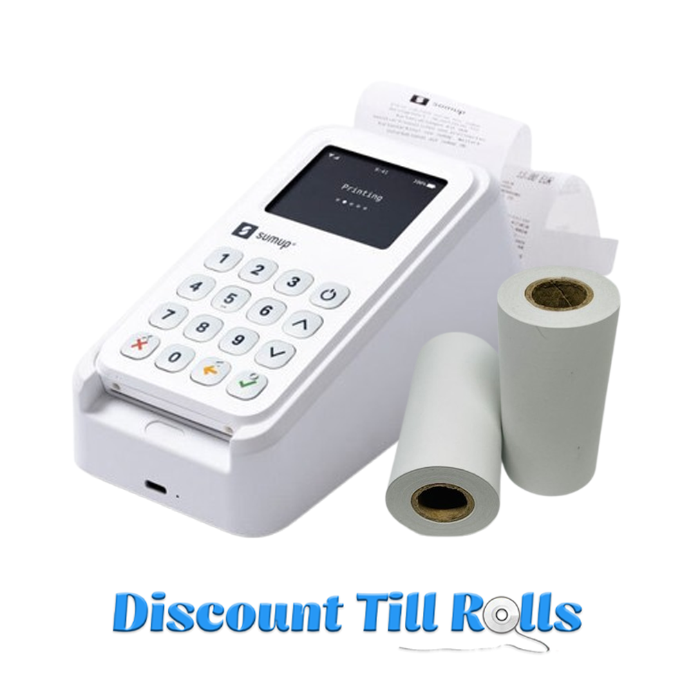 SumUp 3G Thermal Receipt Paper Rolls Credit Card Machine PDQ Till Rolls