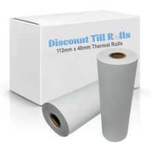 112mm x 40mm x 12.7mm Core Thermal Paper Rolls