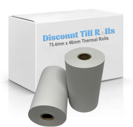 75.4mm x 46mm Thermal Paper Rolls