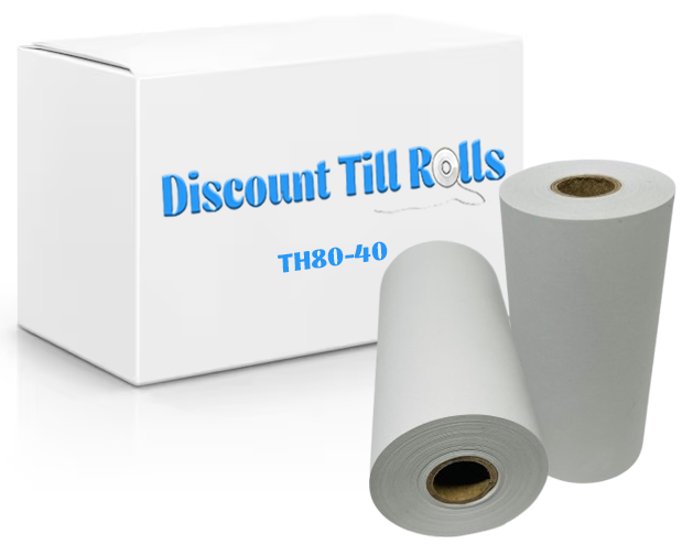 80mm x40mm Thermal Paper Till Receipt Rolls