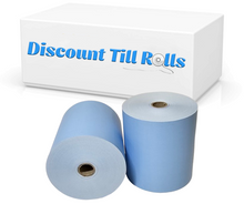 80mm x 80mm Blue Thermal Receipt Paper Till Rolls