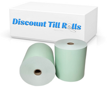 80mm x 80mm Green Thermal Receipt Paper Till Rolls