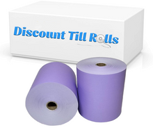 80mm x 80mm Lilac/Mauve/Purple Thermal Receipt Paper Till Rolls