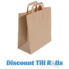 Large Brown Kraft Paper Takeaway Carrier Bag