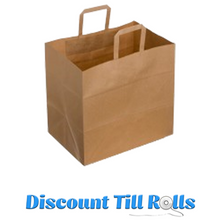 Extra Large XL X Large Brown Kraft Paper Takeaway Carrier Bag