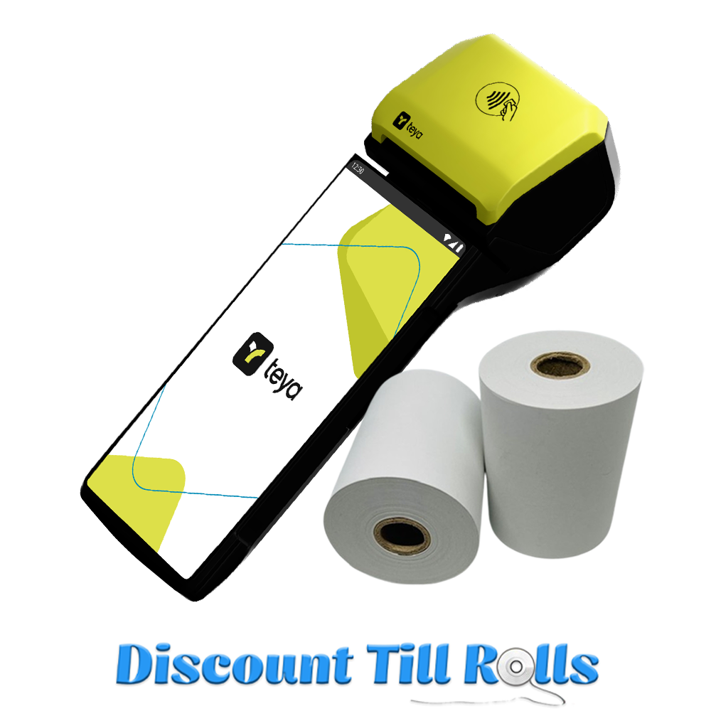 Teya Pro Thermal Receipt Paper Rolls Credit Card Machine PDQ Till Rolls